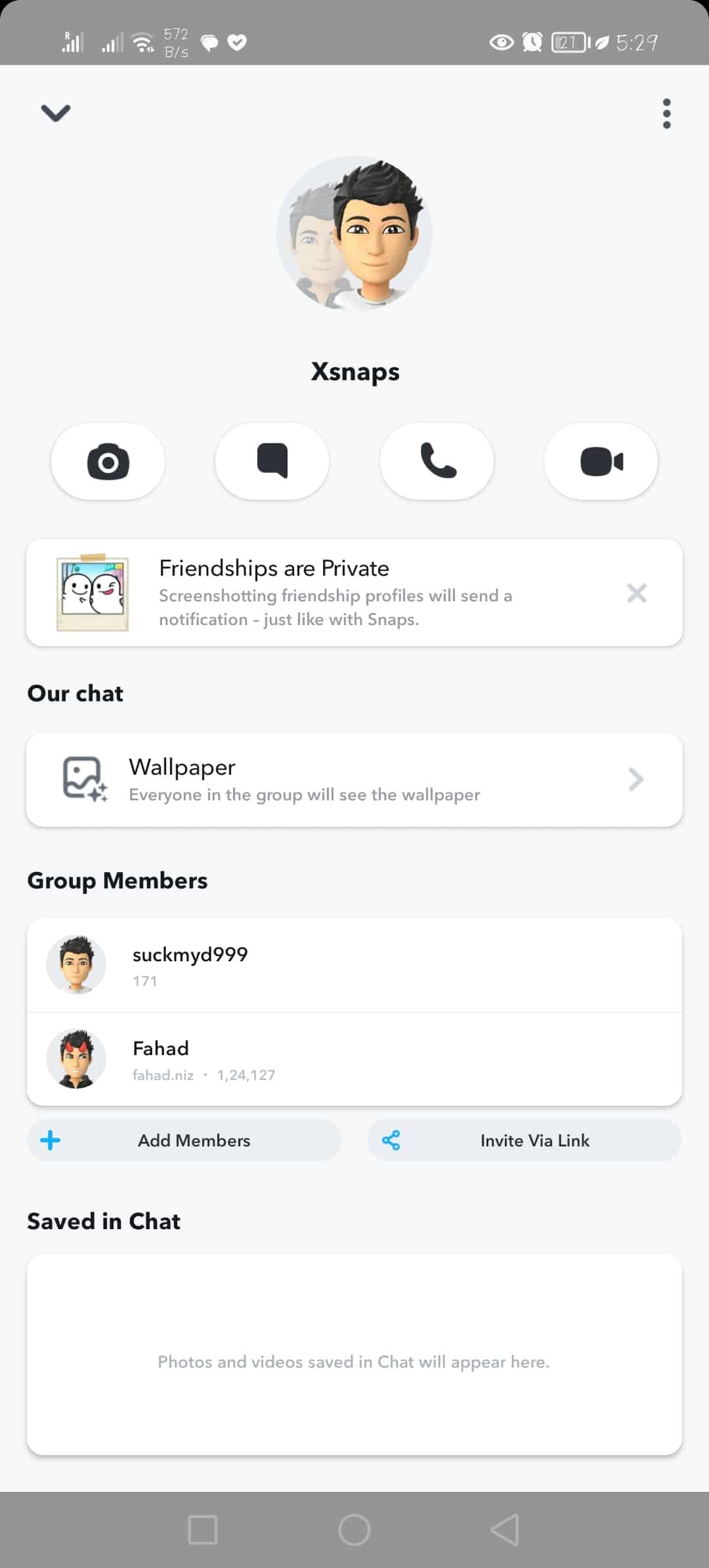 link snapchat group