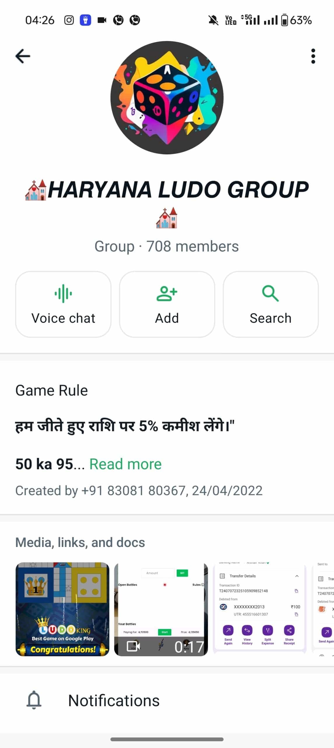 Haryana ludo group